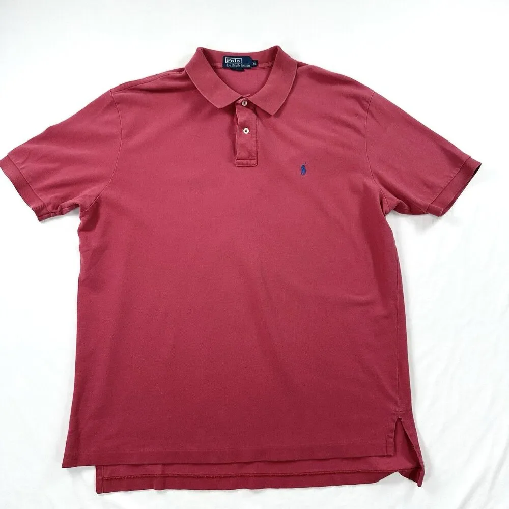 Polo Ralph Lauren Polo Shirts Mens XL Pique Knit Short Sleeve Preppy Lot of 3